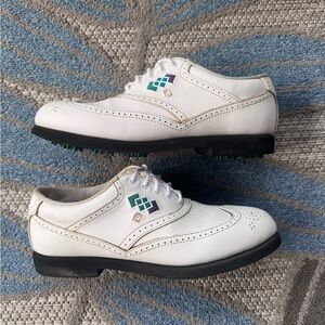Vintage Women’s Footjoy Green-Joys Golf Shoes Spikes Cleats‎ Size 8